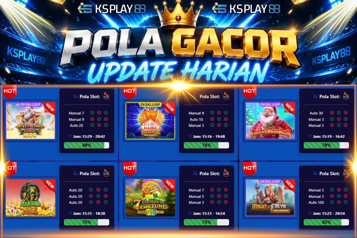 UpdatePola's tweet photo. 🔥 JANGAN LEWATKAN UPDATE HARI INI! 🎰
Pola terbaru sudah siap, tinggal tunggu momen terbaik 💰⚡

Rtp - https://t.co/kon99tFeJw https://t.co/rAReTv1SYC