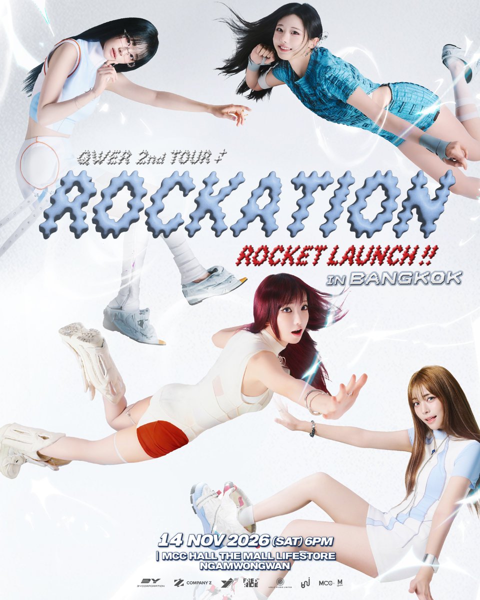 ManoodTing_TH's tweet photo. QWER เตรียมปล่อยจรวดความสนุก! ส่งพลังร็อกบุกกรุงเทพฯ ใน “QWER 2nd TOUR <ROCKATION : ROCKET LAUNCH!!> IN BANGKOK” 14 พ.ย. นี้
                                              หลังจากสร้างสีสันและความประทับใจให้แฟนเพลงทั่วโลกมาแล้วในเวิลด์ทัวร์ครั้งแรก “ROCKATION” ถึงเวลาของ 4 สาววงร็อกเกิร์ลแบนด์สุดฮอตจากเกาหลีใต้ “QWER” กลับมาออกเดินทางครั้งใหม่ พร้อมยกระดับความสนุกให้ทะยานไปไกลกว่าเดิมใน “QWER 2nd TOUR <ROCKATION : ROCKET LAUNCH!!>” และเตรียมปักหมุดกรุงเทพฯ เป็นหนึ่งในจุดหมายสำคัญของทัวร์ครั้งนี้ ให้แฟน ๆ ชาวไทยได้สัมผัสพลังดนตรีและโชว์สดของ QWER อย่างใกล้ชิดอีกด้วย
 
                                 QWER นำเสนอดนตรีที่ผสมผสานเสน่ห์ของไอดอลเข้ากับพลังของวงร็อกได้อย่างลงตัว  ด้วยคาแรกเตอร์ที่สดใสเป็นเอกลักษณ์ ผสานทักษะทางดนตรีและการแสดงสดที่โดดเด่น ทำให้ QWER ไม่ได้เป็นที่จับตามองเพียงจากภาพลักษณ์ที่มีเสน่ห์เท่านั้น แต่ยังสามารถพิสูจน์ตัวเองบนเส้นทางดนตรีด้วยผลงานที่ได้รับความสนใจจากแฟนเพลงอย่างต่อเนื่อง รวมถึงสร้างสถิติและติดชาร์ตเพลงสำคัญในเกาหลีใต้มาแล้วหลายรายการ จนก้าวขึ้นมาเป็นอีกหนึ่งวงดนตรีหญิงรุ่นใหม่ที่น่าจับตามองในวงการ K-POP
 
                 สำหรับทัวร์ครั้งที่ 2 นี้ “ROCKATION” ยังคงสานต่อความสนุกจากการเดินทางครั้งก่อน ขณะที่ชื่อ “ROCKET LAUNCH!!” หรือ “ปล่อยจรวด!!” ได้เติมเรื่องราวบทใหม่ให้กับจักรวาลของ QWER จากการออกเดินทางรอบโลกในครั้งแรก สู่การทะยานออกไปไกลถึงอวกาศในครั้งนี้ เปรียบเสมือนการนับถอยหลังก่อนปล่อยจรวด ตั้งแต่ช่วงเวลาที่เต็มไปด้วยความตื่นเต้นและแรงสั่นสะเทือน ไปจนถึงวินาทีที่จรวดทะยานขึ้นสู่อวกาศ ถ่ายทอดออกมาเป็นโชว์ที่ผสมผสานทั้งความสนุก ความสดใส ความตื่นเต้น และโมเมนต์ที่จะพาแฟน ๆ ร่วมออกเดินทางไปพร้อมกับ 4 สาว ยิ่งเมื่อ QWER เคยฝากฝีมือด้านดนตรีและเสน่ห์การแสดงสดอันเป็นธรรมชาติไว้จากทัวร์ครั้งแรก การกลับมาในครั้งนี้จึงน่าจับตาว่า 4 สาวจะยกระดับโชว์ของตัวเองไปอีกขั้นได้อย่างไร พร้อมพาเหล่า BAWIGE ชาวไทยออกเดินทางสู่จักรวาลแห่งเสียงเพลงไปพร้อมกัน

“QWER 2nd TOUR <ROCKATION : ROCKET LAUNCH!!>” 
เตรียมเปิดฉากการเดินทางครั้งใหม่ที่กรุงโซลในวันที่ 12–13 กันยายน 2569 ก่อนเดินทางต่อไปยัง 8 เมือง ได้แก่ ไทเป, ฟุกุโอกะ, โอซาก้า, โตเกียว, กัวลาลัมเปอร์, กรุงเทพฯ, ฮ่องกง และสิงคโปร์  สำหรับประเทศไทย ผู้จัดมืออาชีพอย่าง FriedRice Entertainment ร่วมกับ BNJ Entertainment พร้อมพา BAWIGE ชาวไทยทะยานสู่ความสนุกไปพร้อมกันใน “QWER 2nd TOUR <ROCKATION : ROCKET LAUNCH!!> IN BANGKOK”   วันเสาร์ที่ 14 พฤศจิกายน 2569 ณ MCC HALL ชั้น 4 เดอะมอลล์ไลฟ์สโตร์ งามวงศ์วาน
 
บัตรราคา 5,200 บาท / 3,800 บาท และ 2,800 บาท โดยเริ่มจำหน่ายผ่านทาง Thaiticketmajor ในรอบ BAWIGE 2ND MEMBERSHIP (GLOBAL) WEVERSE Pre-Sale ในวันที่ 3 ตุลาคม 2569 เวลา 10:00 - 23:59 น. และเปิดจำหน่ายรอบทั่วไปในวันที่ 4 ตุลาคม 2569 เวลา 10:00 น. เป็นต้นไป
 
                                    เตรียมตัวให้พร้อม แล้วมานับถอยหลังไปด้วยกัน เพราะครั้งนี้ QWER ไม่ได้แค่เดินทางรอบโลก แต่กำลังจะ “ROCKET LAUNCH!!” ทะยานไปพร้อมกับ BAWIGE ทุกคน สู่จักรวาลแห่งเสียงเพลงและความสนุกครั้งใหม่ที่กำลังจะเกิดขึ้นในกรุงเทพฯ!

ติดตามข้อมูลและอัปเดตข่าวสารล่าสุดได้ทางโซเชียลมีเดียของ FriedRice Entertainment และ BNJ Entertainment

#QWER #ROCKATION #ROCKETLAUNCH
#ROCKETLAUNCHinBKK
#쵸단 #CHODAN
#마젠타 #MAGENTA
#히나 #HINA
#시연 #SIYEON
#YJPARTNERS
#FriedRiceEnt #LeslieStudioLtd #BNJ
