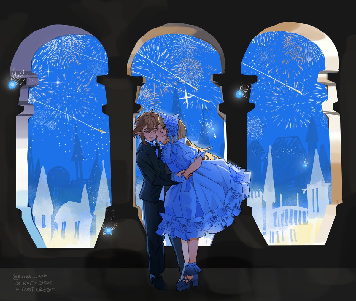 arisu___art's tweet photo. H, let's watch the fire works together 🎆✨💖

#Zelink #Zelda #Link #TLoZ #リンゼル TheLegendOfZelda totk BOTW BreathOfTheWild TearsOfTheKingdom https://t.co/5g4Tj5TgDg