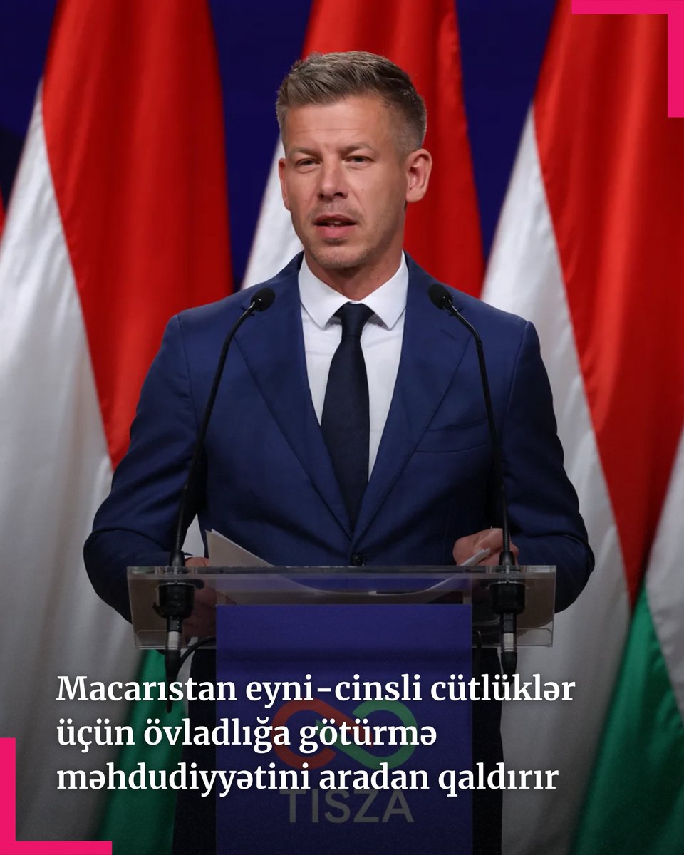 minorityaze's tweet photo. Macarıstan eyni-cinsli cütlüklər üçün övladlığa götürmə məhdudiyyətini aradan qaldırır - Bunu Macarıstanın Baş naziri Peter Magyar açıqlayıb.

https://t.co/xJhC9b9yUp https://t.co/i1EuLU4zzV