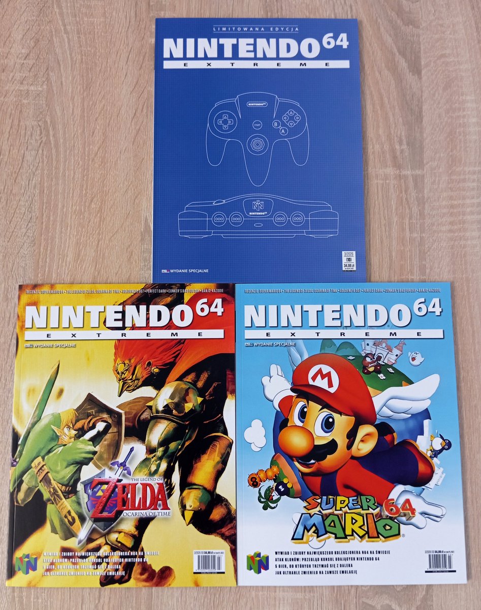 PixelPowerLine's tweet photo. Nintendo 64 Extreme 📖 — special September 2026 edition of the Polish console gaming magazine PSX Extreme, fully dedicated to the legendary Nintendo 64 🎮

132 pages • 6 different cover variants + 1 limited edition

#Nintendo64Extreme #N64 #PSXExtreme #GamingMagazine #Poland https://t.co/1hDLzsZleh