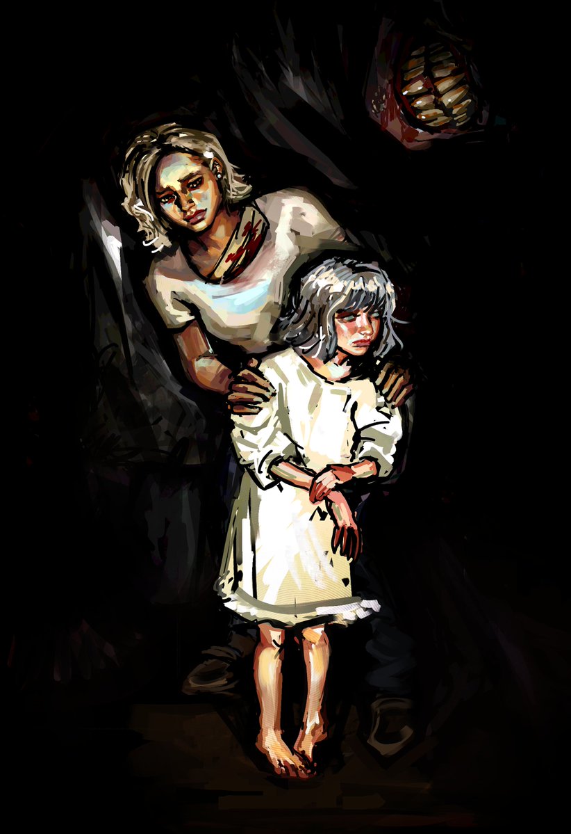 3yongg's tweet photo. aw man i gotta shift gears for a while but i did rough this up real quick before i gotta get Serious.. im not over re9 i think of it fondly every day https://t.co/WCpt6SvUM2