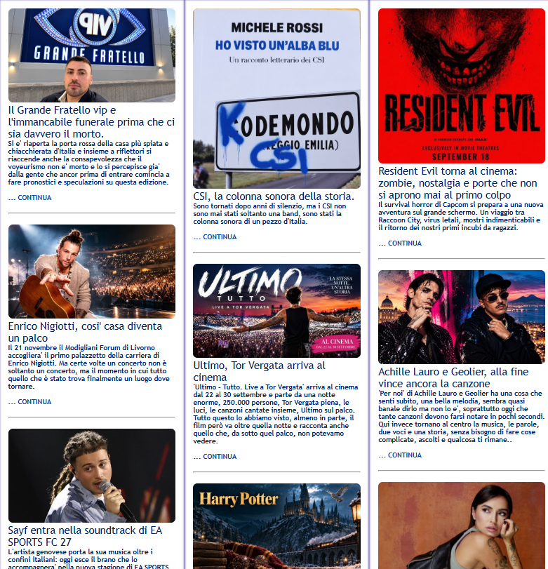 NeTVisionmagaz's tweet photo. Non perderti i nostri ultimi articoli, le interviste, le notizie e tante novità. #ReteNeTVision, sempre con voi e per voi.
📌VAI AGLI ARTICOLI
https://t.co/302iWeKZBw
#RNV #News #Interviste #Spettacolo #Televisione #Musica #Attualità #Magazine #SempreConVoi
#gfvip #SandroMazzola #propagandalive #garlasco #19settembre #Valeria #BYDMusicAwards