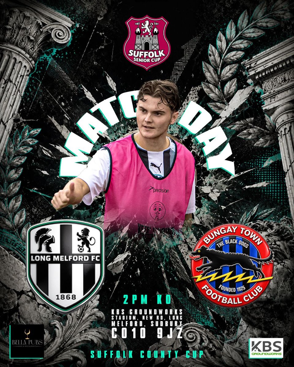 Longmelfordfc's tweet photo. MATCHDAY! 

Let's get our name in the hat for the next round. 👊 https://t.co/ZgQWxsYdgk