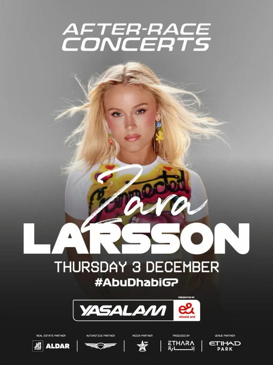 ZLUpdating's tweet photo. 🚨 | Zara Larsson has canceled her Abu Dhabi show in support of Sudan. https://t.co/iMR5rq7waj