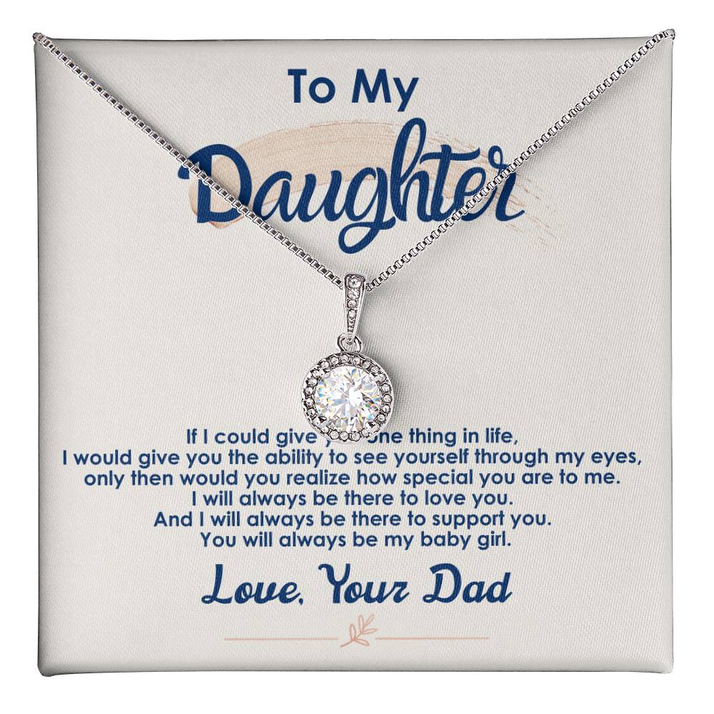 roonoslloyd's tweet photo. Always Be My Baby Girl" Eternal Hope Necklace — $85.95. Cushion-cut center stone with CZ halo for subtle sparkle; a timeless, versatile #Necklace to celebrate lasting bonds. Perfect #GiftForHer for those meaningful moments. Tap the link in bio. https://t.co/wkhSDqynsS