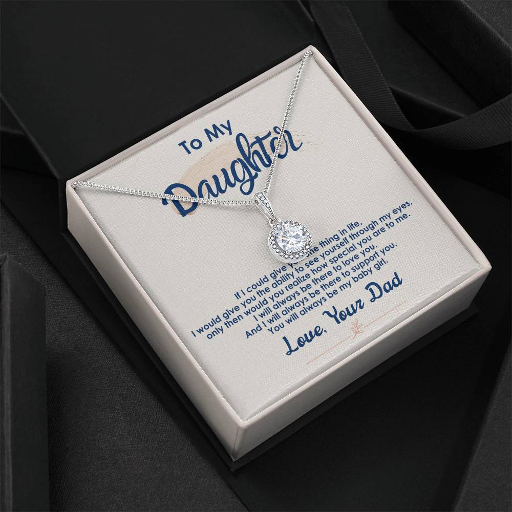 roonoslloyd's tweet photo. Always Be My Baby Girl" Eternal Hope Necklace — $85.95. Cushion-cut center stone with CZ halo for subtle sparkle; a timeless, versatile #Necklace to celebrate lasting bonds. Perfect #GiftForHer for those meaningful moments. Tap the link in bio. https://t.co/wkhSDqynsS