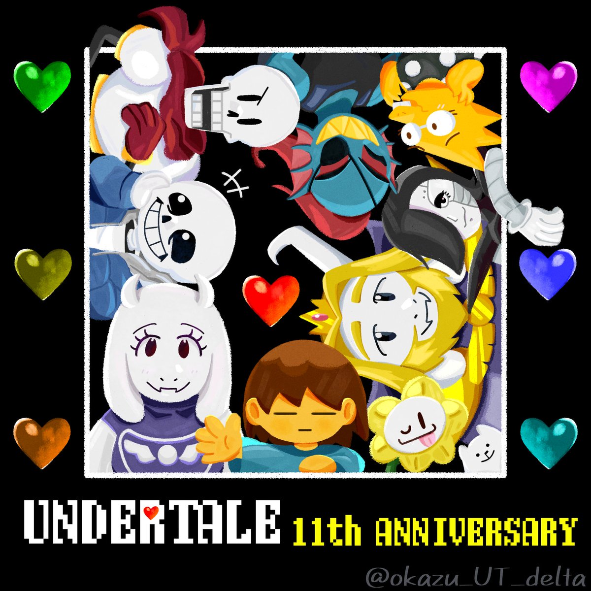 okazu_UT_delta's tweet photo. 11周年おめでとうございます！✨ずっと大好き！
 #undertale11thAnniversary https://t.co/PiySZ1n3Z8