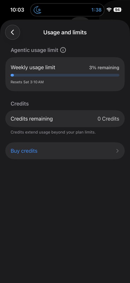 100rax1's tweet photo. @bluuueeee01 @__roycohen Now I’m more curious. Are you an actually developer with experience? I’m a senior dev so maybe it’s user error. Make sure you have proper MD and work flows. Proper prompts. I have max Claude and $100 codex. I have paid Spark maybe if you’re using free that might be an issue. https://t.co/e3FGcnkPyd