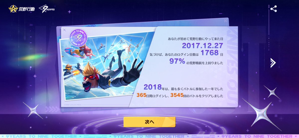JF_Kityu's tweet photo. この年数やってログイン日数こんなに少ないのなんや😇 https://t.co/m07xyNDcLc