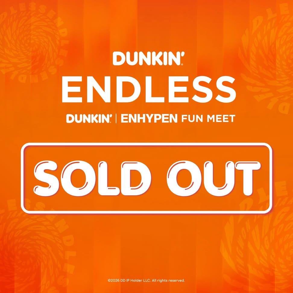 enhapopbase_'s tweet photo. ENHYPEN’s Dunkin’ Fun Meet is officially SOLD OUT. 

There was over 86K people online on the queue to buy tickets. https://t.co/eE3wdqbsPb
