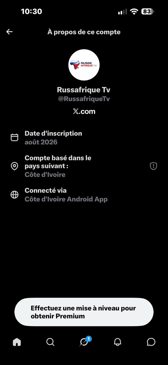 Almowminoune's tweet photo. @RussafriqueTv Un woubi de Côte d’Ivoire rien de nouveau,tu perds ton temps crois moi. https://t.co/3wKBQPA0dv