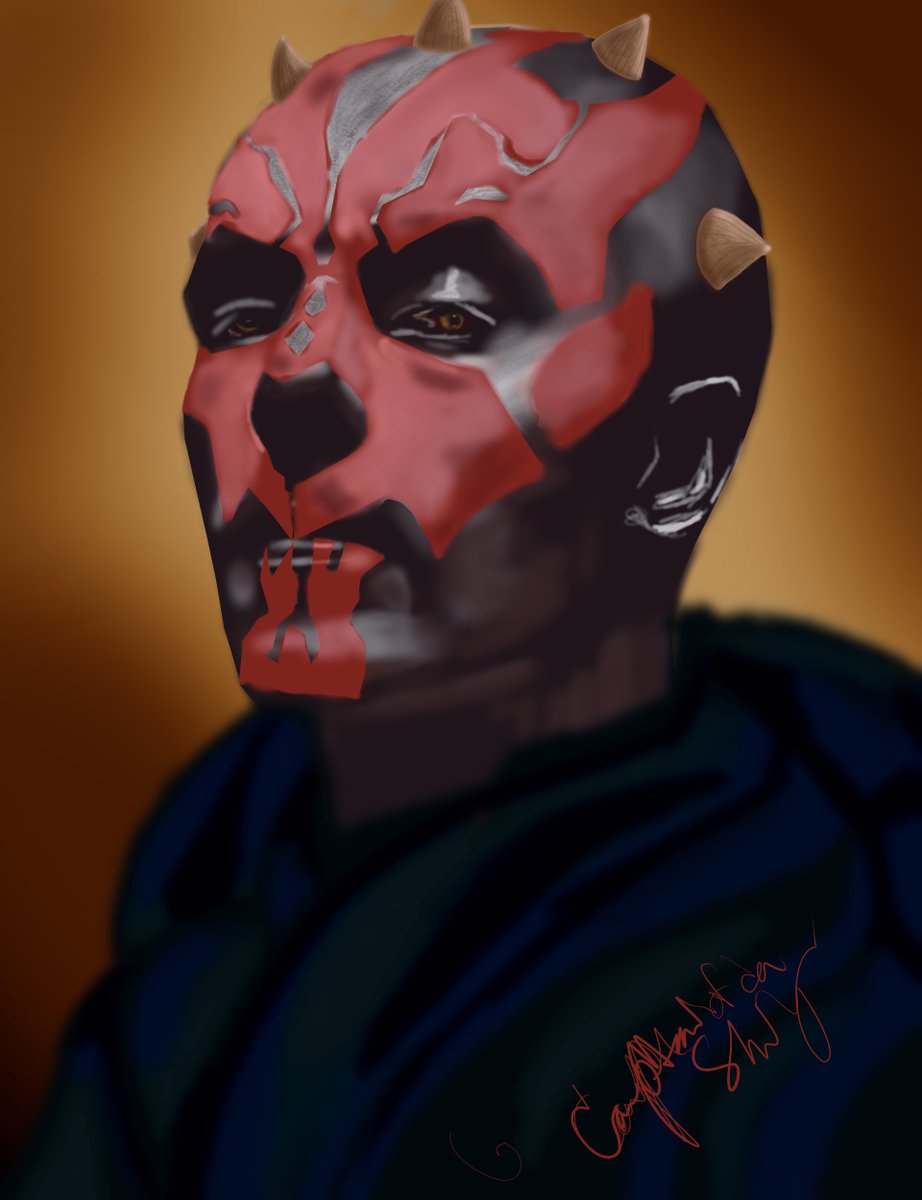 Zetto_art's tweet photo. For this years May the 5th i drew my fav star wars character Darth Maul! https://t.co/UbyVuArODp