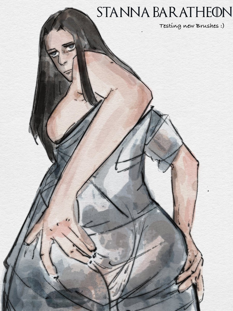 Rainboria's tweet photo. New Fem Stannis art. Was testing some new brushes :) 

Was trying to test out see through fabrics too. Hope you like it 

#gameofthrones #asoiaf #asoiafart #gameofthronesart #stannisbaratheon #fanfic https://t.co/4cKQloHMpX
