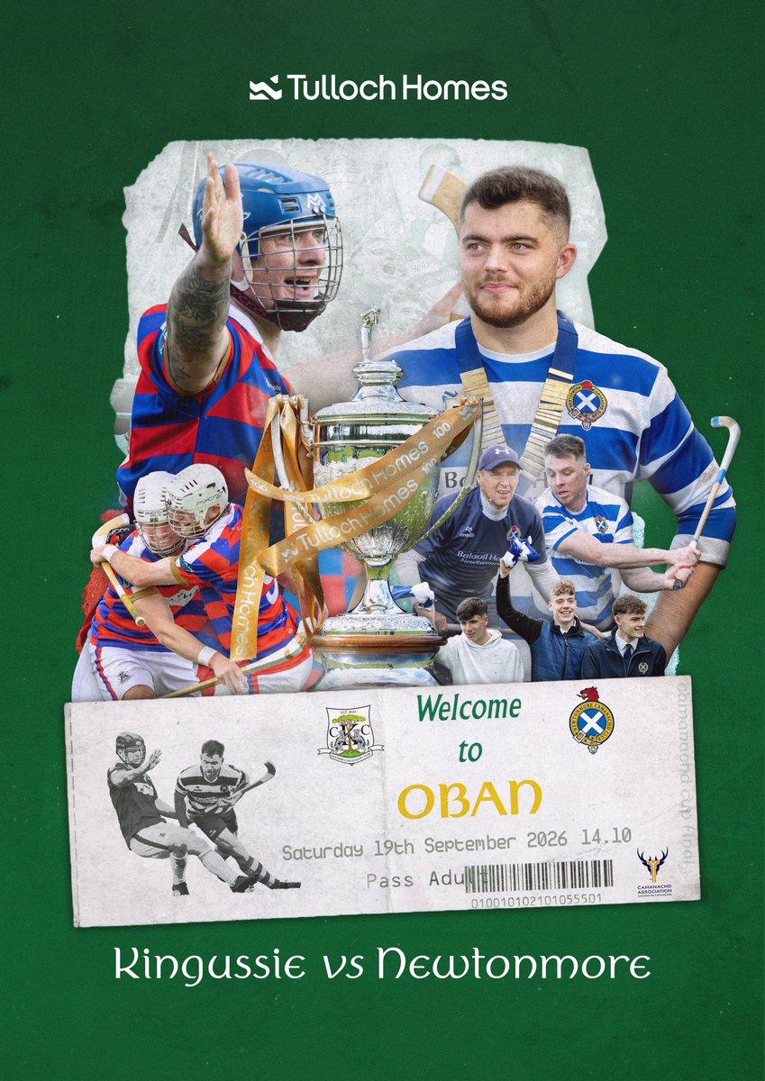 camanachd's tweet photo. MATCHDAY!

Tulloch Homes Camanachd Cup Final
Kingussie vs Newtonmore
Mossfield Stadium, Oban
14.10 Throw Up
A large crowd is expected so arrive in plenty time to avoid the queues - you can speed up your entry by securing your tickets online
https://t.co/KRg7gpOW11
Live on BBC Alba from 14.00