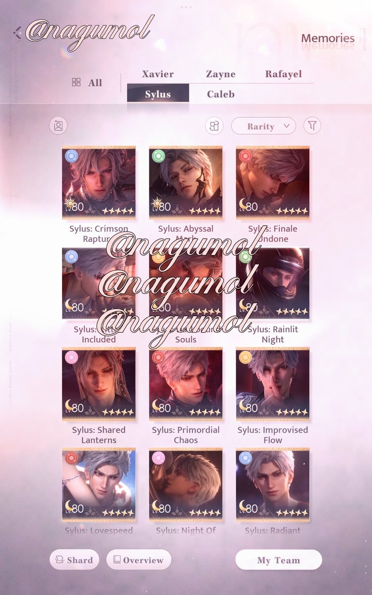 Nagumol's tweet photo. WTS AKUN LADS (SYLUS FOCUSED)

ASIA SERVER, LOGIN INFOLD ✅️
RED DIAMOND: 1,8K (12 pulls)
MEMORIES: 104 (INC DUPE) 61 (EXC DUPE)
LUNAR: 100.

DM FOR DETAILS (pls @ after DM)
PRICE: IDR 1.200.000 (NEGOTIABLE). 

#zonauang #warunglads #zonajajan wts wtb akun lads. https://t.co/Ozma84a47Q