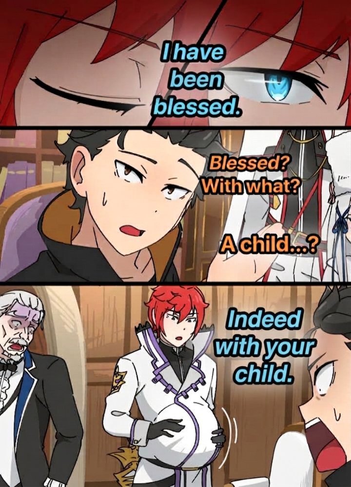 PhoenixKaisen's tweet photo. Update 5:Subaru got Reinhard Pregnant🤨 https://t.co/MlvKuxE7KP