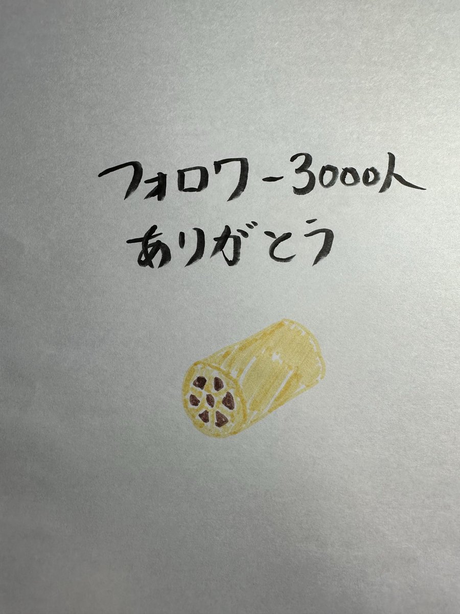 athumaru810's tweet photo. 3000人フォロワー突破！！！
コツコツですが、3000人という人と繋がる事ができました。すごい嬉しいし、日頃交流してくれる人も本当に感謝してます。
まだまだ新参者ですが、マジメに頑張ろうとおもうので今後ともよろしくです！！

いまだにレンコンの1番美味しい食べ方がわかりません。笑 https://t.co/FUb3L3D5Hu