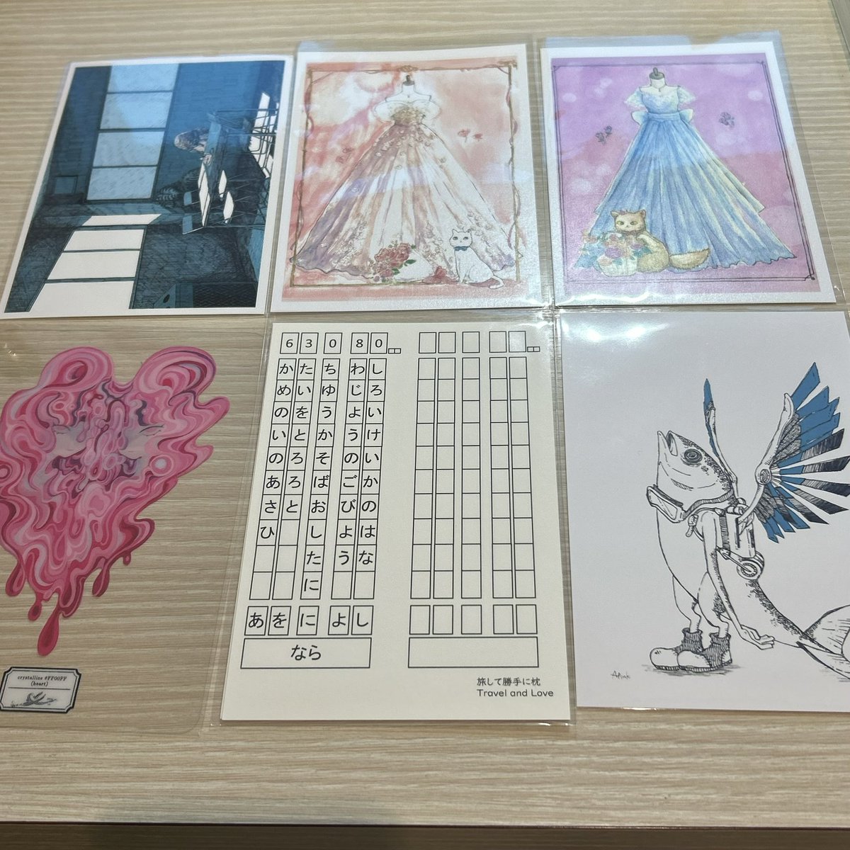 kusarikaker's tweet photo. ポストカード展ようやく行ってきました
素敵なポストカード手に入れられて幸せ〜
人の作品見るのって楽しい！！

#plusP21 https://t.co/IC1qQobE8f
