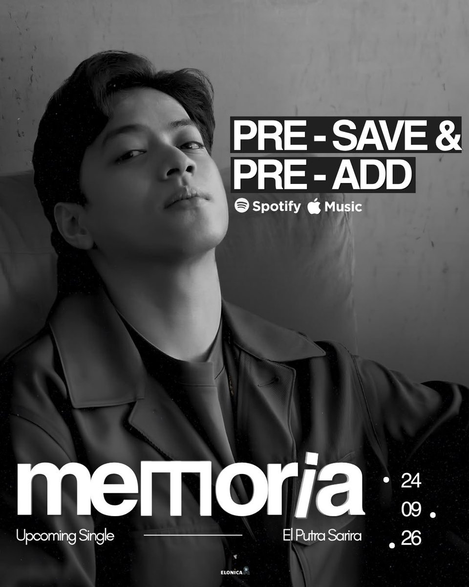 elonicaofc's tweet photo. Memoria by @elputrasarira is available to pre-save and pre-add now!! 

🔗: https://t.co/Dei1l9Ves1

#Elputrasarira #Memoria https://t.co/EK4gEqNanc