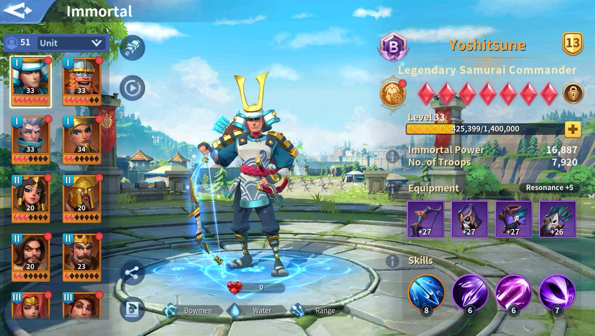 antselkitty's tweet photo. I finally got Yoshitsune to full stars!!!!!!!! What a grind.
#InfinityKingdom https://t.co/mvyLqTUc6o