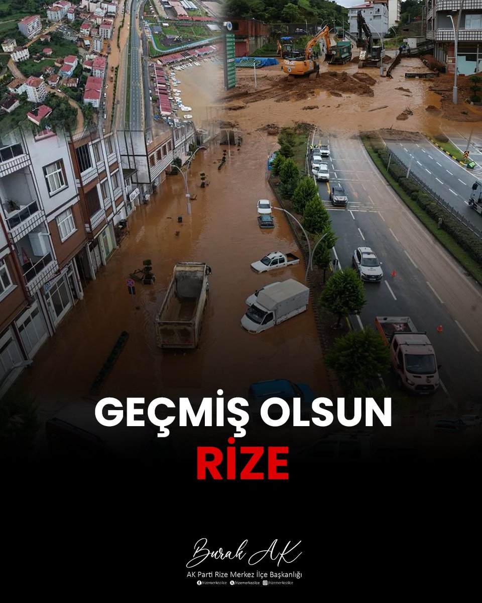 bburakak's tweet photo. Dün Rize’mizde etkili olan şiddetli yağış ve selden etkilenen tüm hemşehrilerimize geçmiş olsun dileklerimi iletiyorum.

Yaşanan olumsuzlukların en kısa sürede giderilmesini temenni ediyor, sahada görev yapan tüm ekiplerimize kolaylıklar diliyorum.

Rabbim Rize’mizi ve hemşehrilerimizi her türlü afetten muhafaza eylesin.