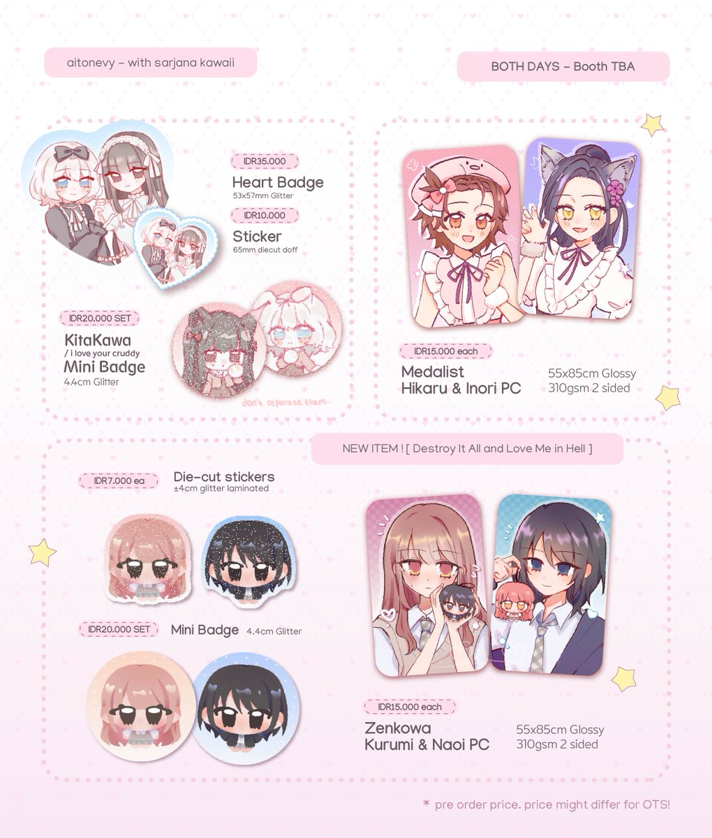 aitonevy's tweet photo. 🔗 https://t.co/397GPKAEhB
☆ IsoKania, Kitakawa, Zenkowa, Medalist, ZATO, Hell Maiden

(2/2) #cf23 #comifuro23 #cf23catalogue https://t.co/ElyS7IADVV