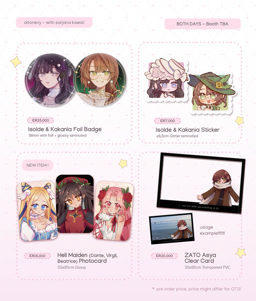 aitonevy's tweet photo. 🔗 https://t.co/397GPKAEhB
☆ IsoKania, Kitakawa, Zenkowa, Medalist, ZATO, Hell Maiden

(2/2) #cf23 #comifuro23 #cf23catalogue https://t.co/ElyS7IADVV