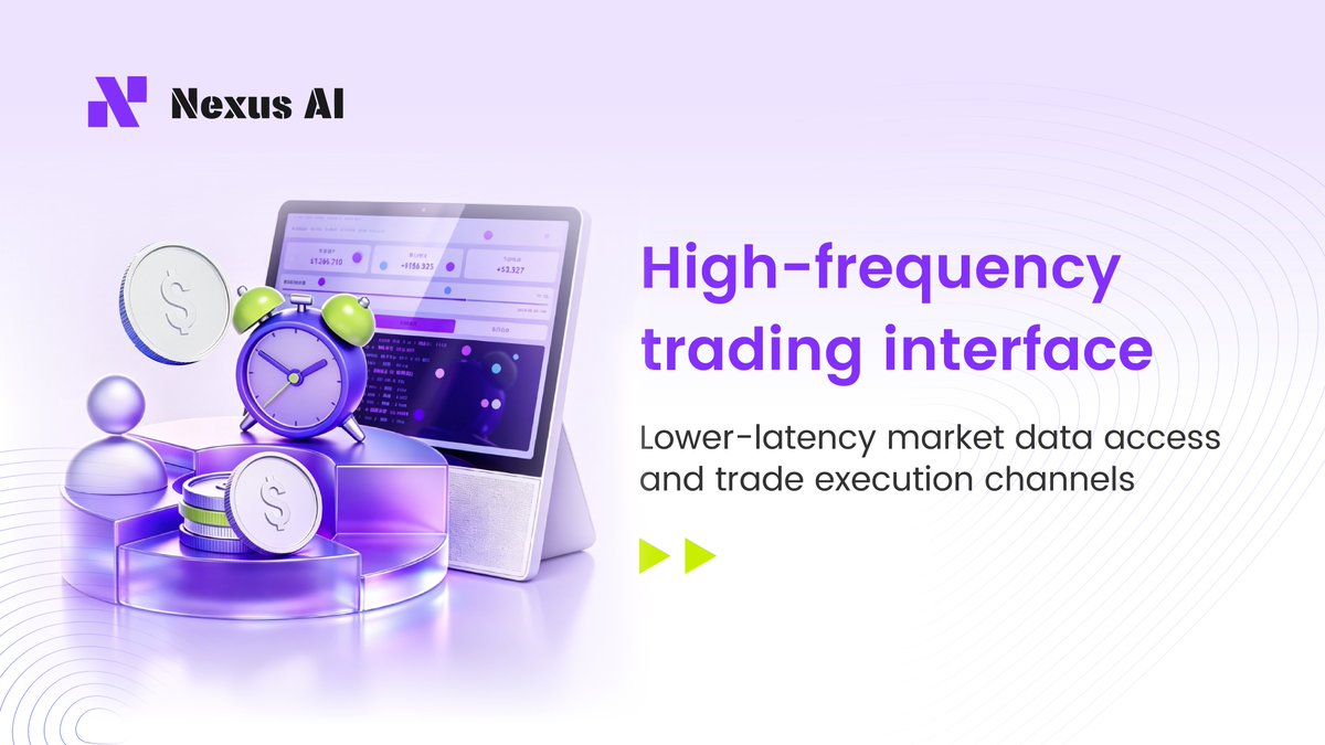 NexusAIGlobal__'s tweet photo. Lower latency market data access and trade execution channels.

NexusAI: An AI-powered quantitative trading terminal, enabling you to participate in trading anytime.🔥
#NexusAI #AIQuantitativeTrading #Web3 https://t.co/5uUSVodiPZ