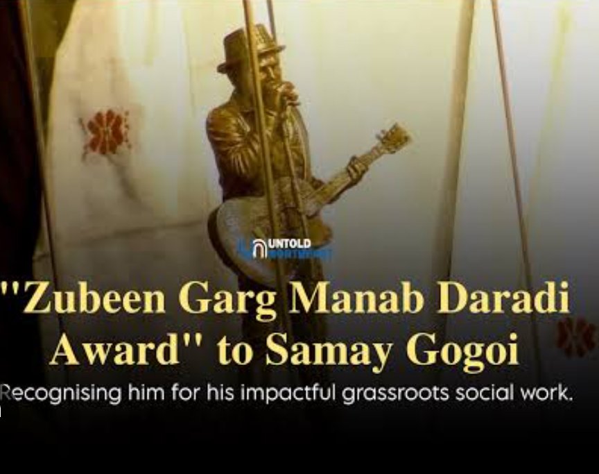 moiisameer's tweet photo. "Zubeen Garg Manab Daradi Award" must be considered as highest civilian award in Assam , that's my opinion. https://t.co/stdiKfpXRi