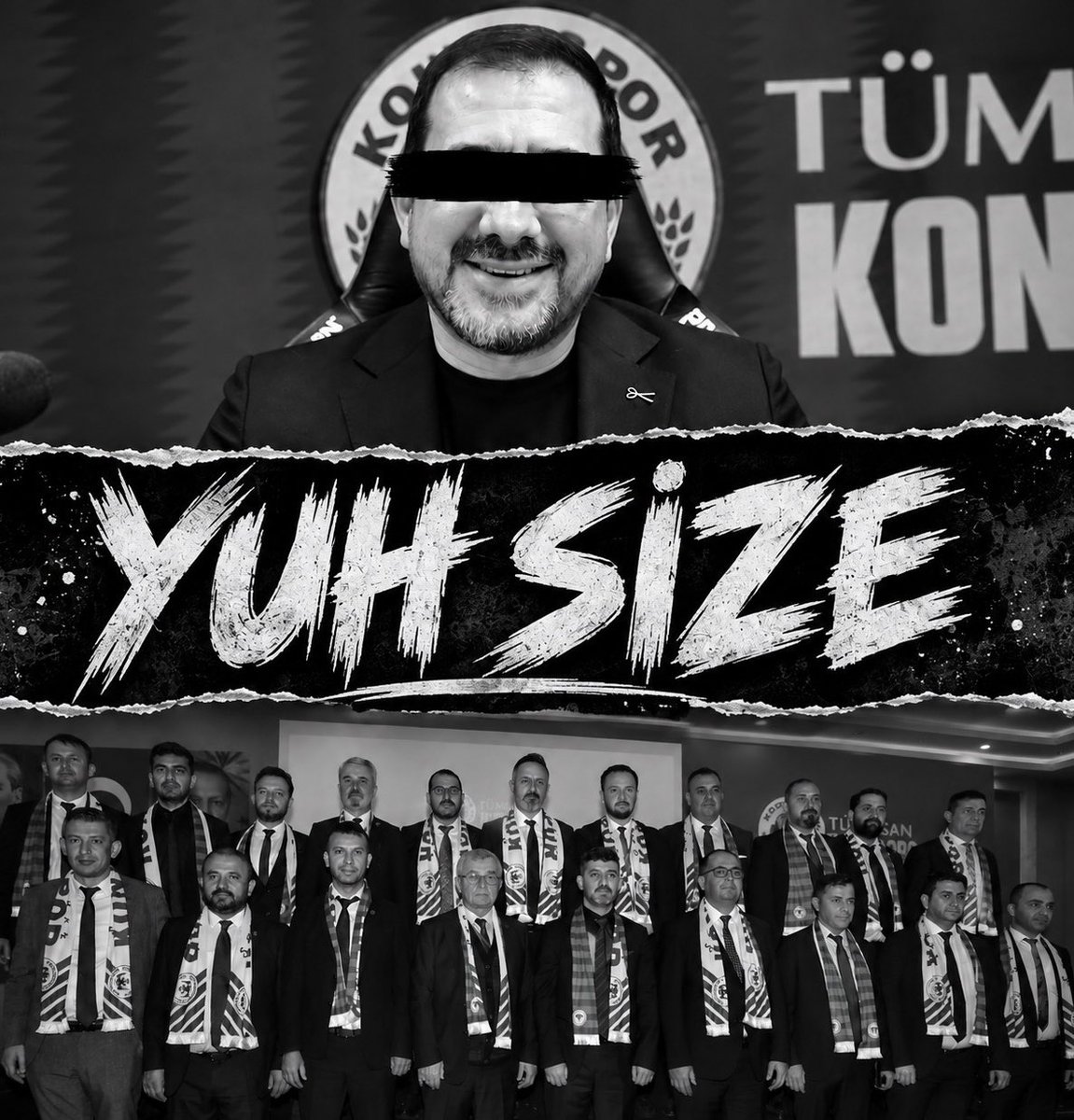 ultrayesilsokak's tweet photo. YUH SİZE!

Burası sizin şirketlerinizin reklam ajansı değil.

Konyaspor; bu şehrin markası, binlerce çocuğun umudu, milyonların sevdasıdır.

Dün bu armayla poz verip cakas atanlar bugün menfaat uğruna kulübü zor duruma sokanları tarih unutmaz.

KONYASPOR ŞAHISLARDAN BÜYÜKTÜR. https://t.co/sy89EoLoMw