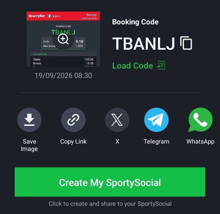Dailyfit_01's tweet photo. TBANLJ 👉 We always Win 💪 

Stake an odds 

Cash out money 💰😉 
#SportsHighlights 
#GranHermanoGeneraciónDorada #NewTrickbyROSÉ https://t.co/uACIFK37fo