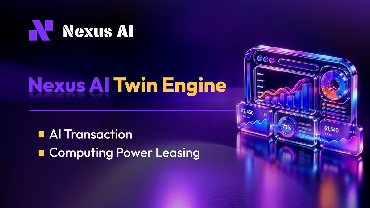 NexusAIGlobal__'s tweet photo. Dual-engine drive: AI trading + computing power leasing.
NexusAI enables idle computing power to create value, allowing AI-driven quantitative trading to generate continuous revenue.
#NexusAI #AIQuantitativeTrading #ComputingPowerSharing #Web3 https://t.co/41KD7XkAPJ