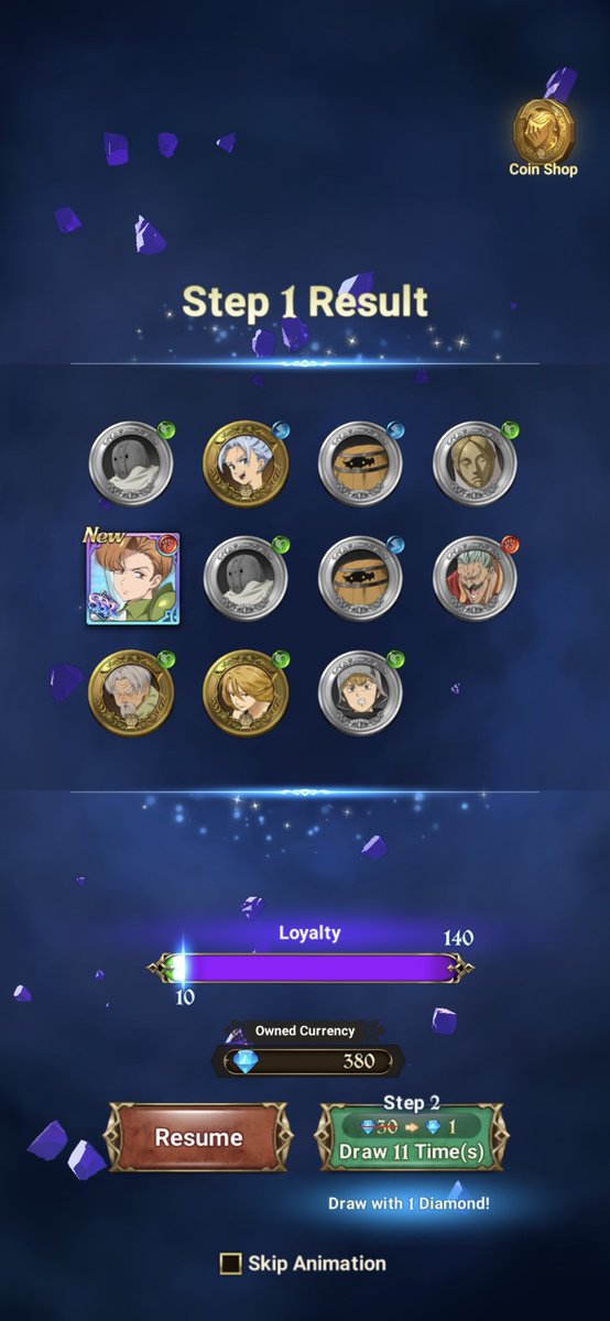 JorisStroux's tweet photo. @NotAmazingGC Was hoping to go a full rotation and get that stupid Christmas Elaine on the way, but I'm obviously not going to continue summoning😭 https://t.co/J0tLx1yDib