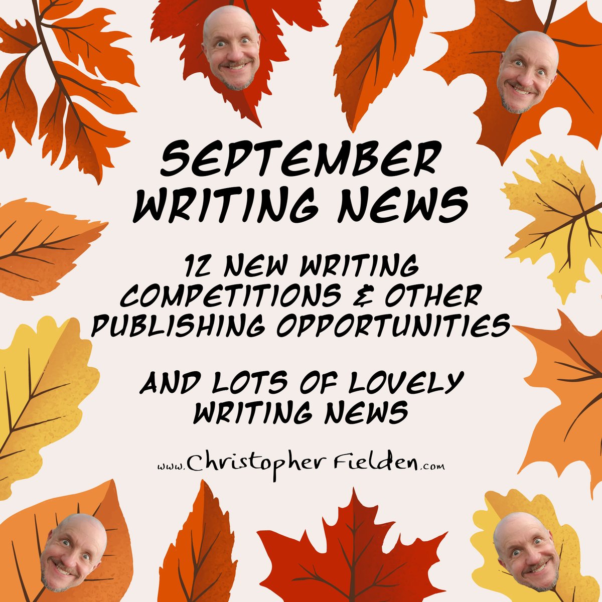 ChrisFielden's tweet photo. My September ✍️ newsletter contains details of 12 writing competitions &amp; publishing opportunities, a poetry writing workshop (last chance to book 👀) + lots of lovely writing news 🎉 https://t.co/IlPcmw2DvY https://t.co/KxeEbikPAT