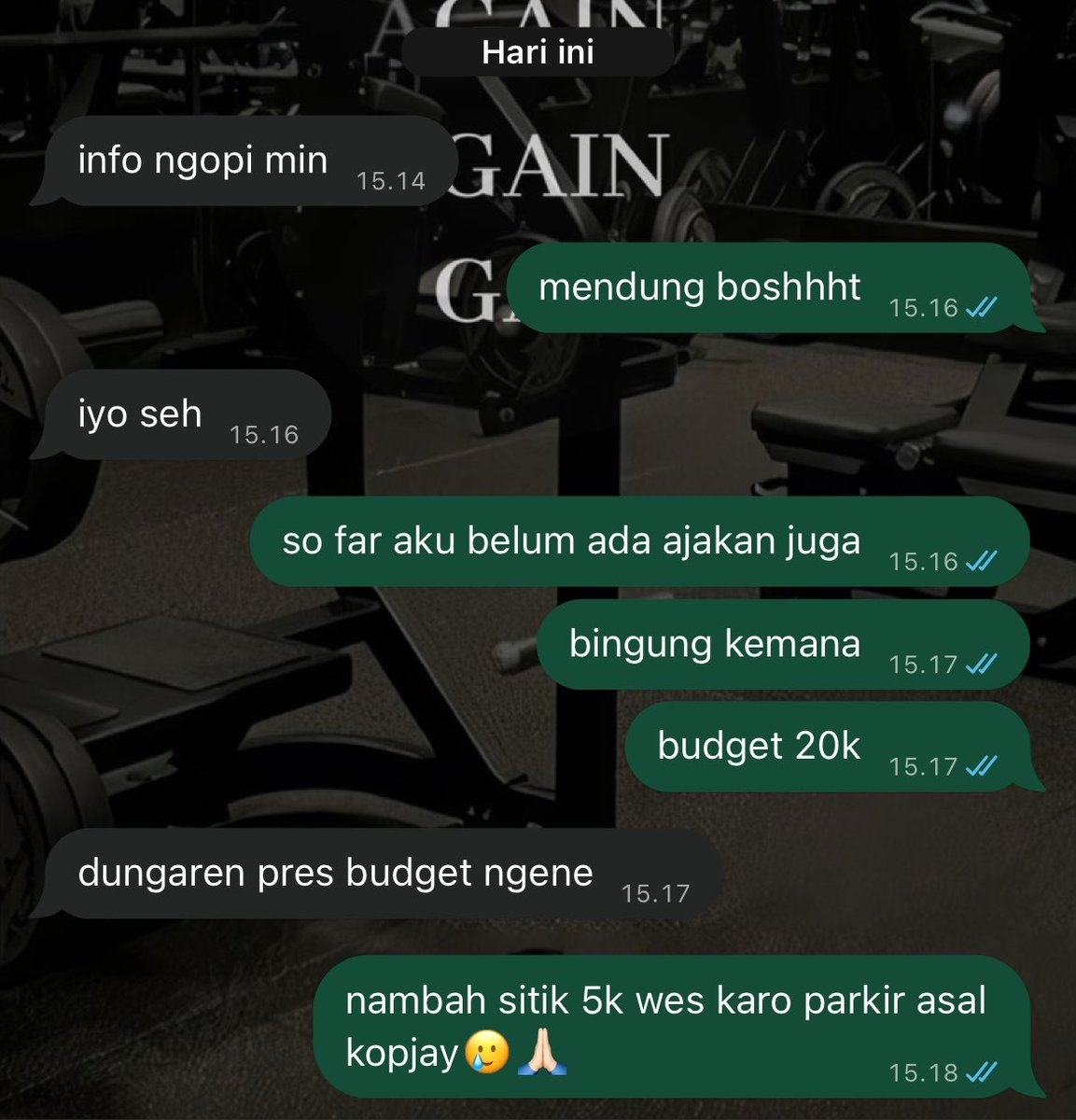naeelied's tweet photo. pantes ga punya pacar, yg nyari aku cuma soal info ngopi doang😔 https://t.co/v5woEQG6X4