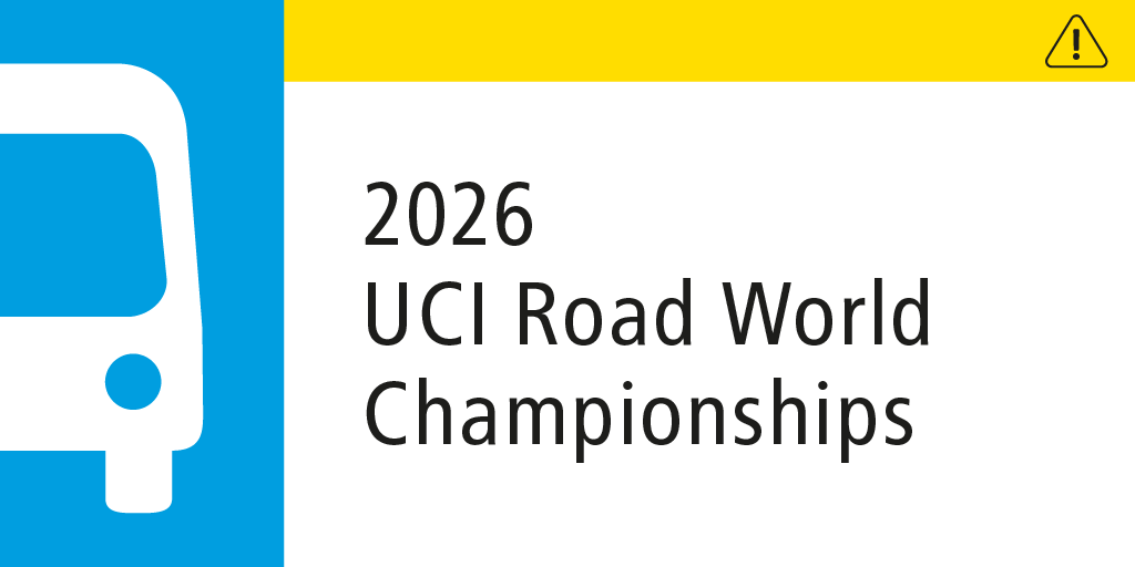 stm_Bus's tweet photo. [2026 UCI Road World Championships] 🚵‍♀️🚌⚠️ Today, September 19, the following lines are rerouted from 5:30 a.m. to 6:30 p.m.

🚌 11, 14, 24, 29, 31, 35, 50, 55, 80, 97, 107, 125, 129, 144, 150 and 777
⛔ No service on lines 12, 74, 168 and 292

https://t.co/536s8WezXS https://t.co/yIpPY5gnV8