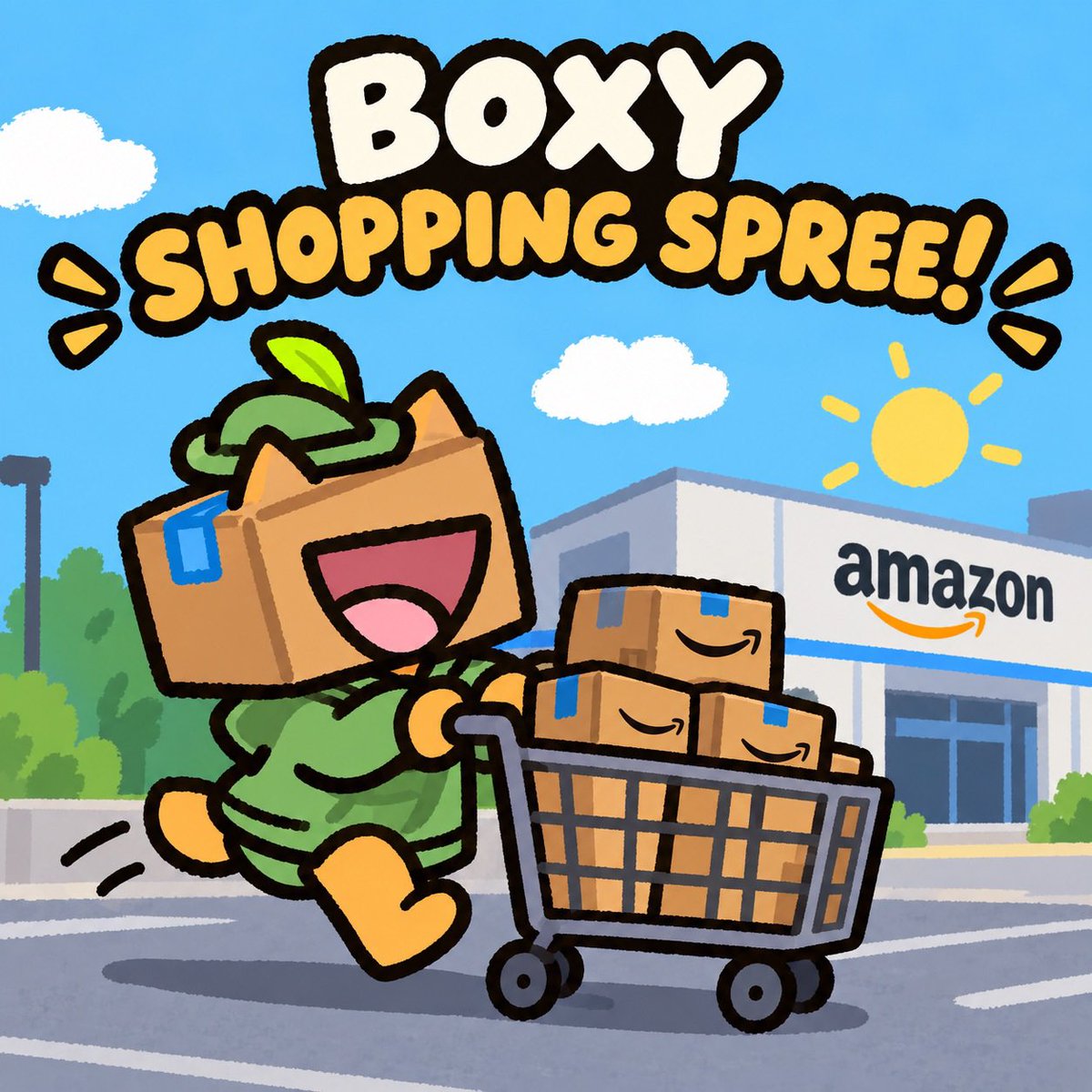 IonutSutea's tweet photo. BOXY went shopping… 🛒📦🐱
Came back with more boxes than he could carry.
No regrets. Just BOXY things. 😂

#BOXY #BoxCat #RobinhoodChain #LONG #AMZN #Memecoin #CryptoMemes https://t.co/NGmtyo70Xg