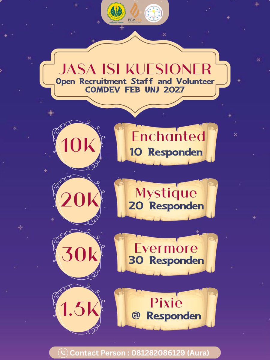eclairesh's tweet photo. 📝 JASA ISI KUESIONER 📝

Lagi kejar target responden tugas, penelitian, atau skripsi? 😵‍💫📋

✨ 100% human, no bot
✨ Harga terjangkau
✨ Paket fleksibel sesuai kebutuhan

Yuk, penuhi target respondenmu bersama kami! 🥰

📲 CP Aura: https://t.co/JArFYyHhKa
#zonauang #zonabisnis https://t.co/WJBhsffeNV
