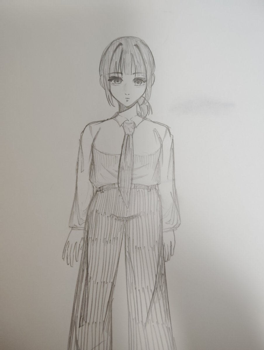 Akkii3618's tweet photo. ネクタイじゃないけどリアルの私結構こんな感じだよ(制服) https://t.co/Wjimr61yg5