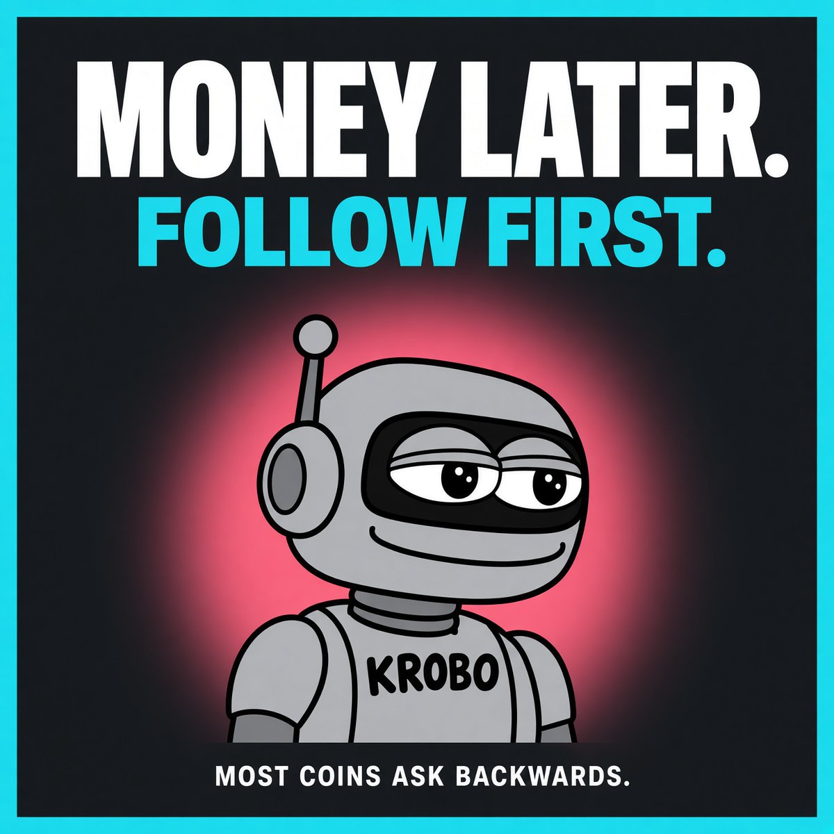 KROBOCOIN's tweet photo. Most coins ask for your money first.
Krobo asks for your follow.

That’s the whole pitch.
$KROBO https://t.co/PDkJ5aEtPv