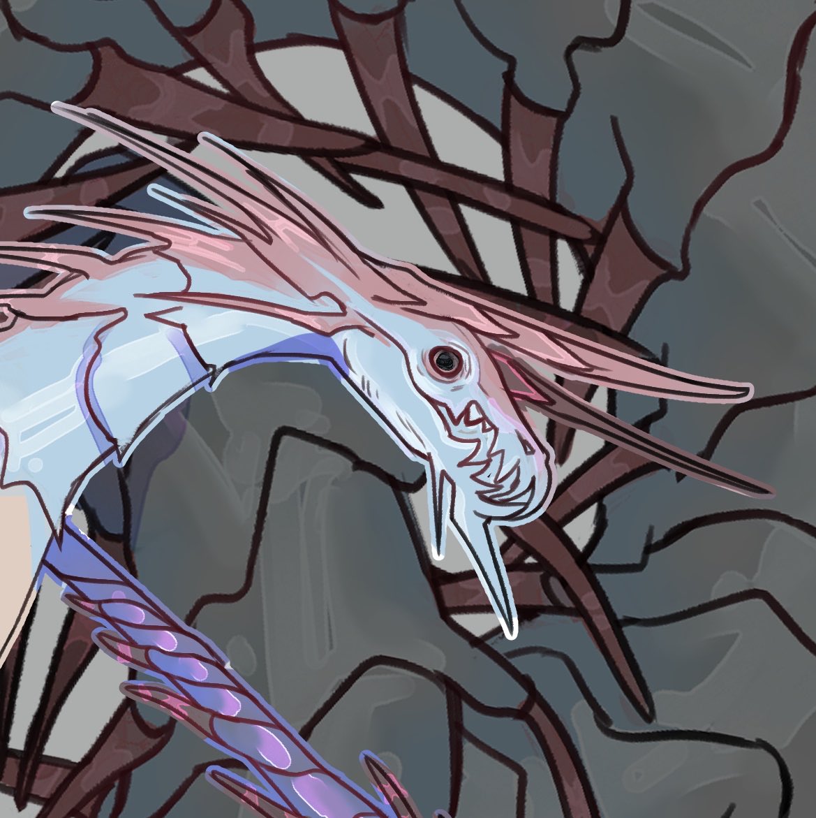 COOOFUck's tweet photo. Hello guys!! I wanted to draw some insects like a dragon so this is the first one. Maybe I will make more of this just to have fun but I am not sure for now. I want to make more stuff with my ocs especially and I will!! 
#dragon #redraw #speedpaint https://t.co/IugWgb6KRm