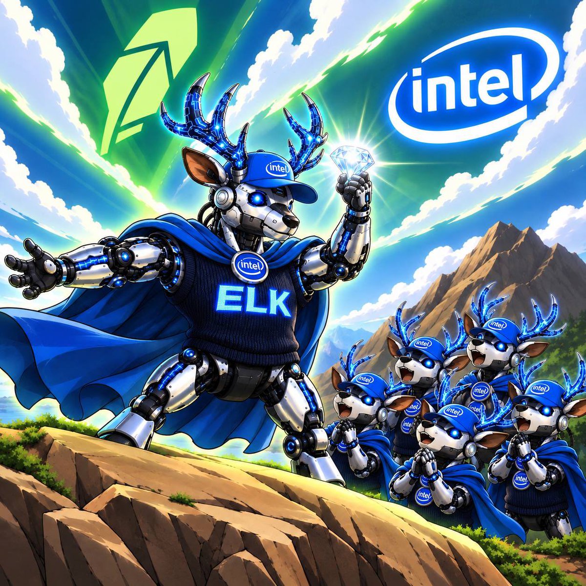 IntelElk's tweet photo. THE DIAMOND HAS BEEN FOUND. 💎🦌

$ELK leads the herd to the top.
$ELK x $INTC on Robinhood Chain.

Hold $ELK, Earn $INTC. Stock by stock, a wilder tomorrow.

https://t.co/9l1PutzPty

#ELK #INTC https://t.co/iBKF997hmF