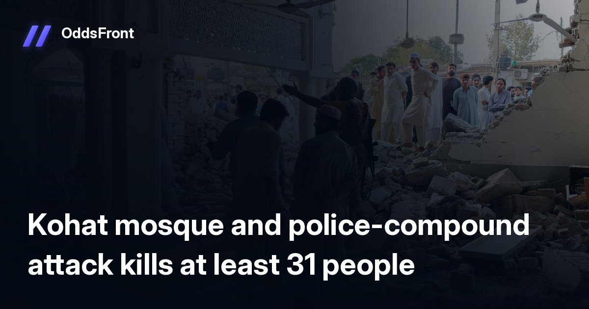 alotofbit's tweet photo. 🗞 Kohat mosque and police-compound attack kills at least 31 people https://t.co/vS2x2d5RP6