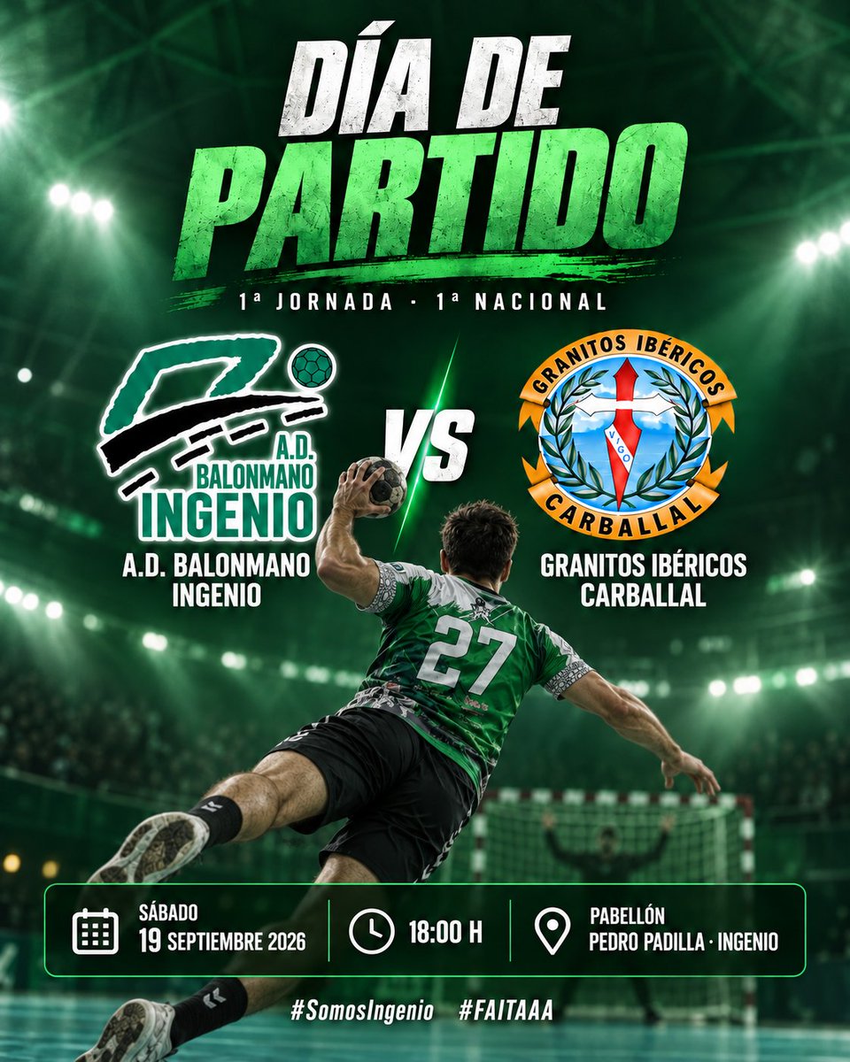 BMingenio's tweet photo. 📺 PARTIDO EN DIRECTO |
¡Hoy comienza nuestra temporada en casa! 

🆚 Granitos Ibericos Carballal
📅 Hoy, sábado 19 de septiembre
⏰ 18:00 h
📍 Pabellón Pedro Padilla

🔴 EN DIRECTO EN YOUTUBE:
https://t.co/EyeN3AipOr
¡Comparte el enlace y ayúdanos a llegar a más gente! https://t.co/29Ef0WDHUW
