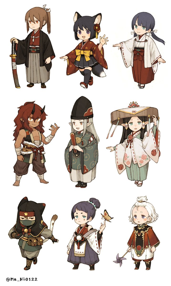Ma_Ni0122's tweet photo. キャラデザ⛩️
#朱ノ國 https://t.co/a9FqD9lK2b