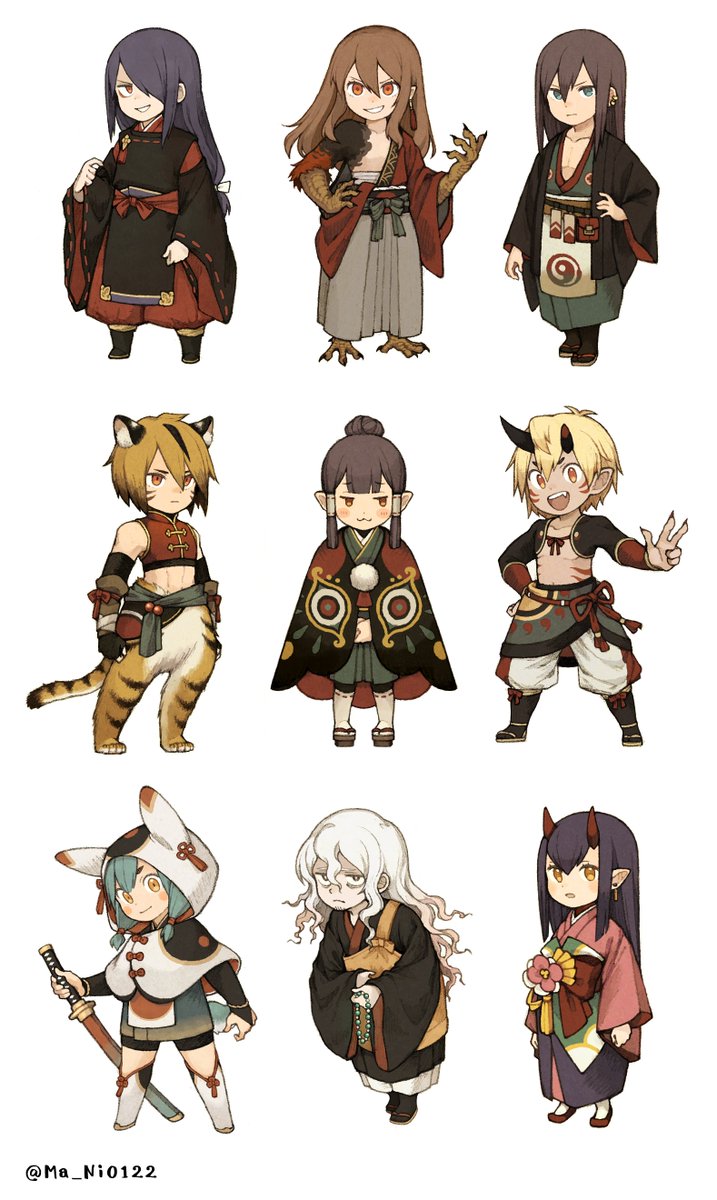 Ma_Ni0122's tweet photo. キャラデザ⛩️
#朱ノ國 https://t.co/a9FqD9lK2b