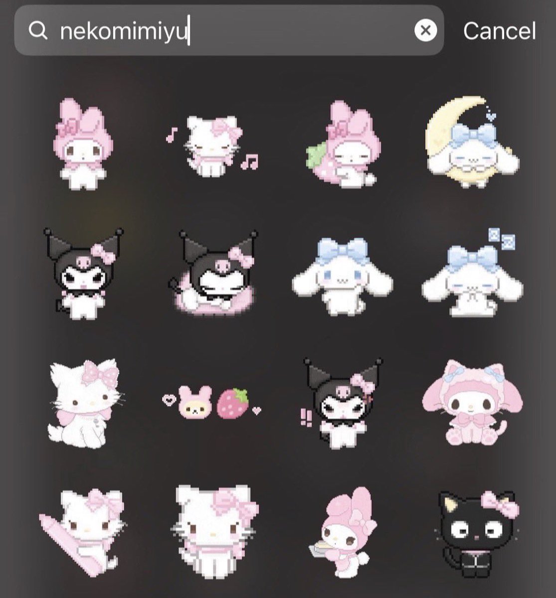 joha_alam's tweet photo. インスタで使える、サンリオキャラ達がかわいすぎてこれはまじ保存必須！！！💗😻💞🎀 https://t.co/IuiWta0JBK