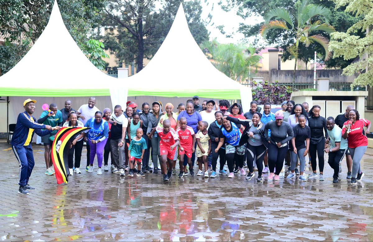 OAG_Uganda's tweet photo. #Update: Staff of the Office of the Auditor General, led by the Directorate of Forensics, Investigations and IT Audits, have participated in the monthly Walk or Jog Day- an initiative promoting physical fitness, healthy living and staff well-being. Together, we keep moving, stay healthy and build a stronger, more energetic OAG team! 💪🏽 #OAGUganda #WalkOrJogDay #StaffWellness #HealthyLiving #FitAtWork
