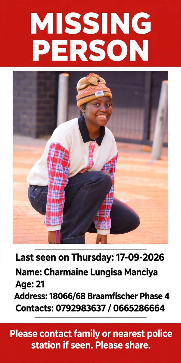 Abramjee's tweet photo. Missing 

Please share. https://t.co/AWg1bj9j3s